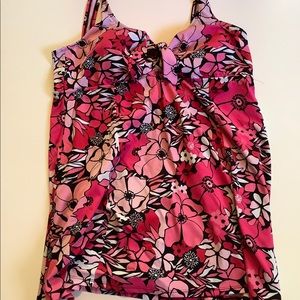 Swimsuits for All Swim Dress Flower Built-in-Bra